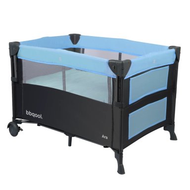 CUNA PLAYARD COLECHO ARA AZUL + COLCHON DE VIAJE PLEGABLE - 3