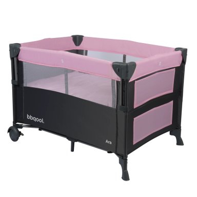 CUNA PLAYARD COLECHO ARA ROSADO + COLCHON DE VIAJE PLEGABLE - 3