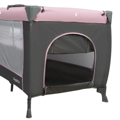 CUNA PLAYARD SAGITTA ROSADO + COLCHON DE VIAJE PLEGABLE - 7