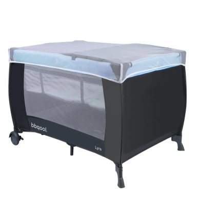 CUNA PLAYARD LYRA AZUL + COLCHON DE VIAJE PLEGABLE - 3