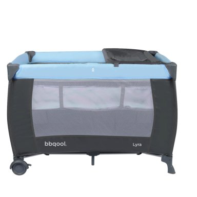 CUNA PLAYARD LYRA AZUL + COLCHON DE VIAJE PLEGABLE - 4