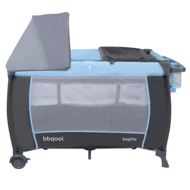 CUNA PLAYARD SAGITTA AZUL + COLCHON DE VIAJE PLEGABLE - 4