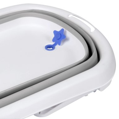 BAÑERA BBQOOL PLEGABLE SPLASHY GREY + SOPORTE ERGONÓMICO GRIS - 6