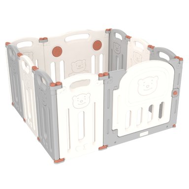 CORRAL BBQOOL DIDÁCTICO JUEGOS PLEGABLE TEDDY GREY GRIS - 1