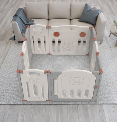 CORRAL BBQOOL DIDÁCTICO JUEGOS PLEGABLE TEDDY GREY GRIS - 9