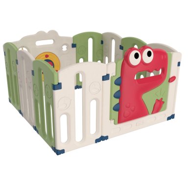 CORRAL BBQOOL DIDÁCTICO JUEGOS DINOSAUR GREEN VERDE - 1