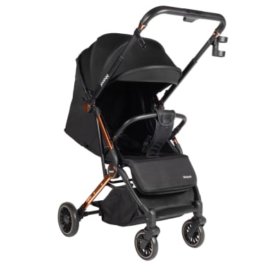 COCHE MALETA COMPACTO REVERSE CROMADO DORADO - 1