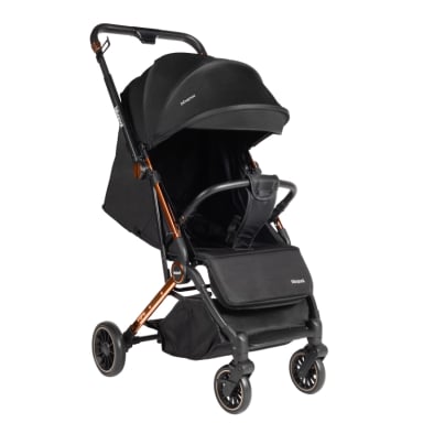 COCHE MALETA COMPACTO REVERSE CROMADO DORADO - 2