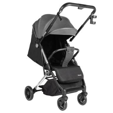 COCHE MALETA COMPACTO REVERSE CROMADO PLATA - 1