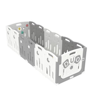 CORRAL DIDACTICO DE JUEGOS DUO GRIS + ALFOMBRA + PELOTAS - 4