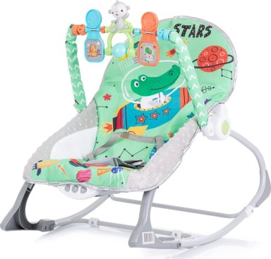 SILLA NIDO MECEDORA ROCKER DINO VERDE - 1