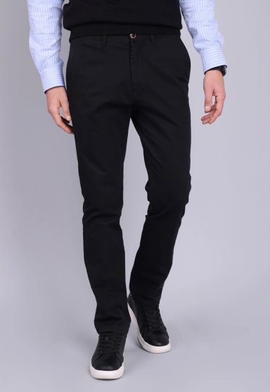PANTALON CHINO HOMBRE ARROW BASICO REGULAR FIT NEGRO - 1