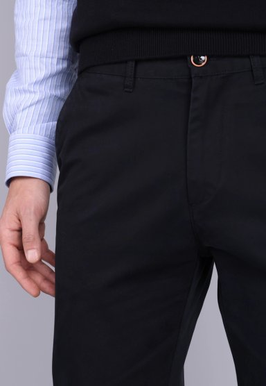 PANTALON CHINO HOMBRE ARROW BASICO REGULAR FIT NEGRO - 3