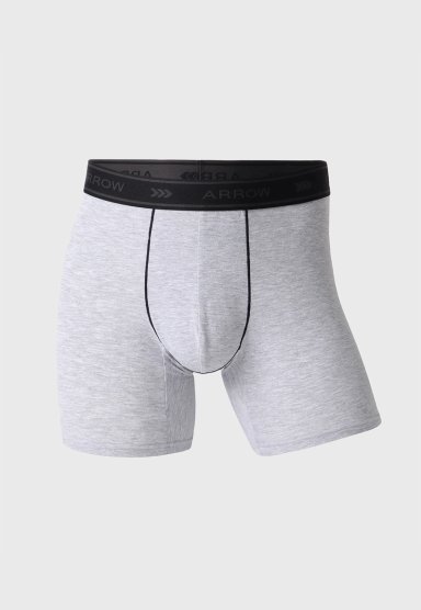 BOXER HOMBRE ARROW PACK X5 DISEÑO MELANGE ALGODON - 2