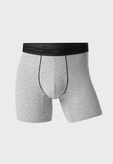 BOXER HOMBRE ARROW PACK X5 DISEÑO MELANGE ALGODON - 3