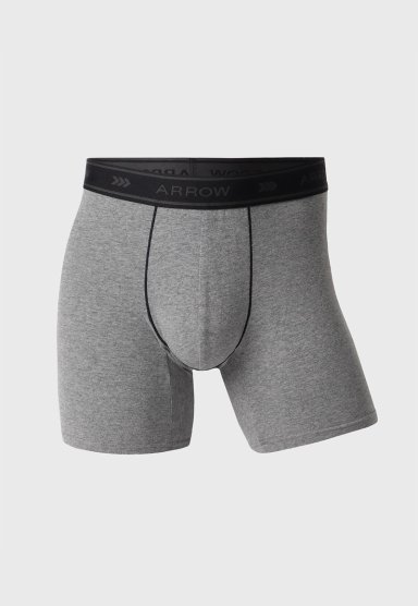 BOXER HOMBRE ARROW PACK X5 DISEÑO MELANGE ALGODON - 4