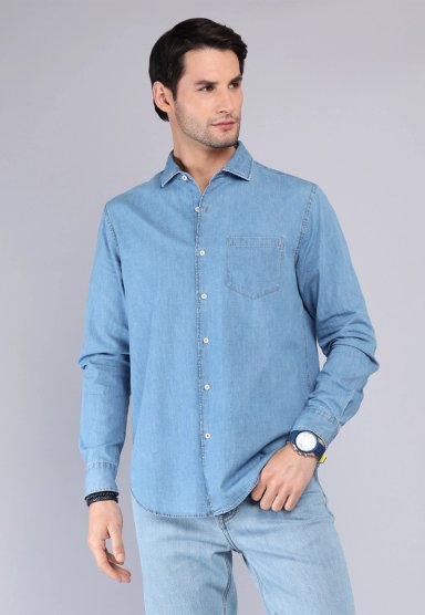 CAMISA CASUAL DENIM ARROW - 1