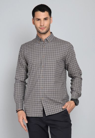 CAMISA CUADROS SPANDEX ARROW - 1