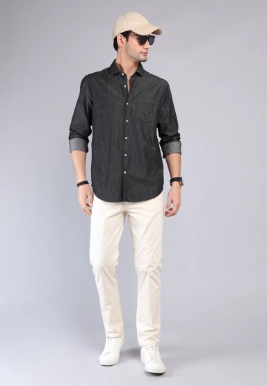 CAMISA CASUAL DENIM ARROW - 4