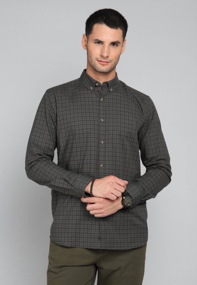 CAMISA CUADROS SPANDEX ARROW - 1