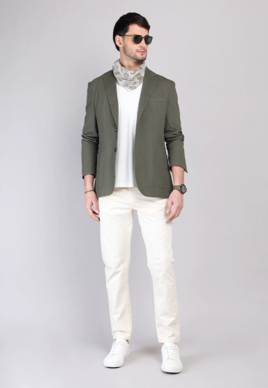 BLAZER LISO ALGODON ARROW - 4