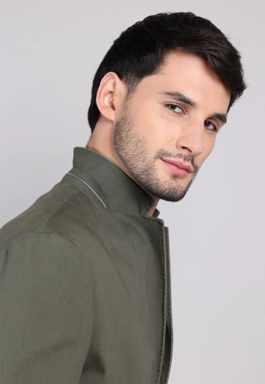 BLAZER LISO ALGODON ARROW - 5