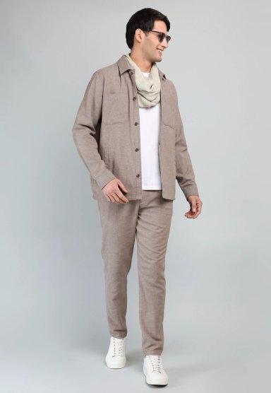 SOBRECAMISA DE ALGODON Y LINO ARROW - 4