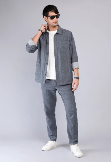 SOBRECAMISA DE ALGODON Y LINO ARROW - 4