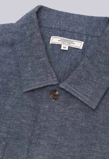 SOBRECAMISA DE ALGODON Y LINO ARROW - 5