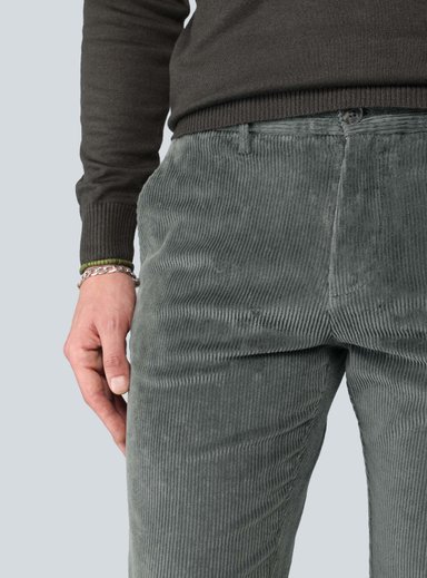 PANTALON COTELE  SPANDEX REGULAR FIT VERDE ARROW - 3