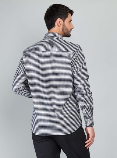 CAMISA OXFORD SPANDEX REGULAR FIT AZUL ARROW - 2