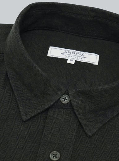 CAMISA TEXTURADA REGULAR FIT VERDE ARROW - 5