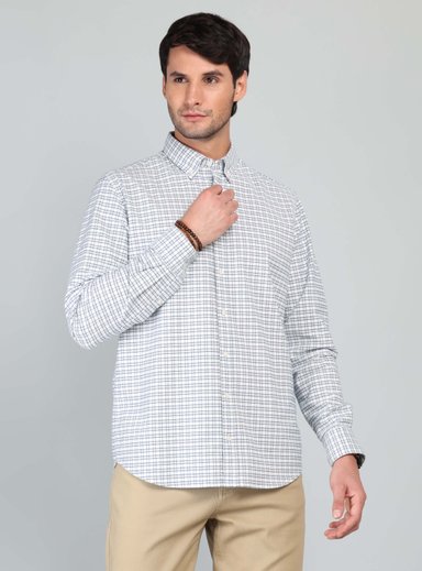 CAMISA OXFORD SPANDEX REGULAR FIT CRUDO ARROW - 1