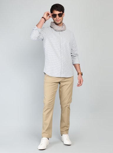 CAMISA OXFORD SPANDEX REGULAR FIT CRUDO ARROW - 4