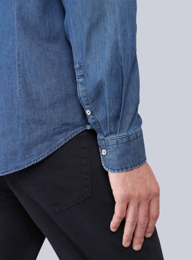 CAMISA DENIM REGULAR FIT AZUL ARROW - 6