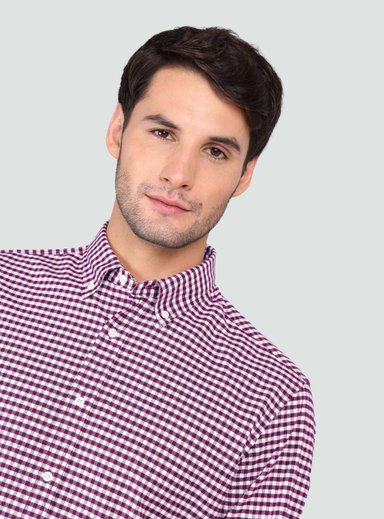 CAMISA OXFORD SPANDEX REGULAR FIT BURDEO ARROW - 3