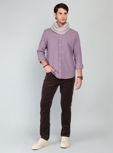 CAMISA OXFORD SPANDEX REGULAR FIT BURDEO ARROW - 4