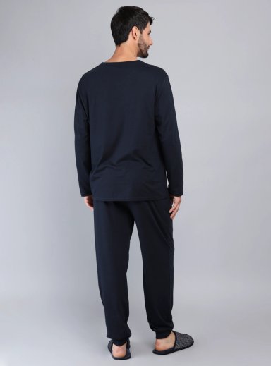 PIJAMA LARGO REGULAR FIT AZUL ARROW - 2