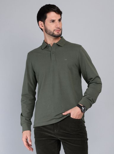 POLERA PIQUE REGULAR FIT VERDE ARROW - 1