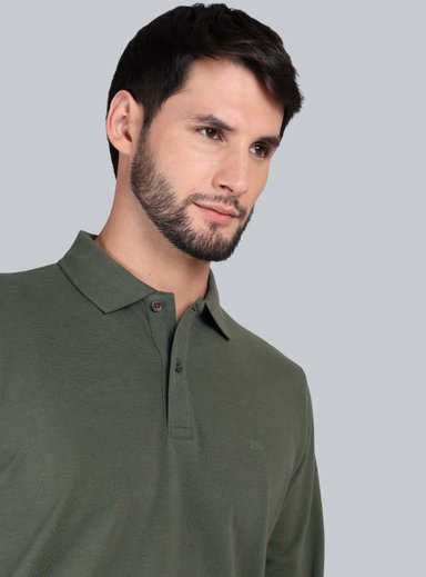 POLERA PIQUE REGULAR FIT VERDE ARROW - 3