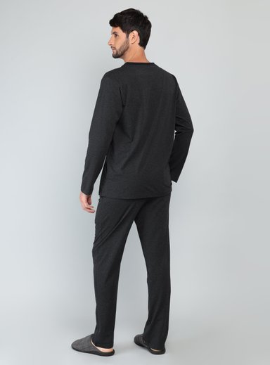 PIJAMA LARGO REGULAR FIT GRIS ARROW - 2