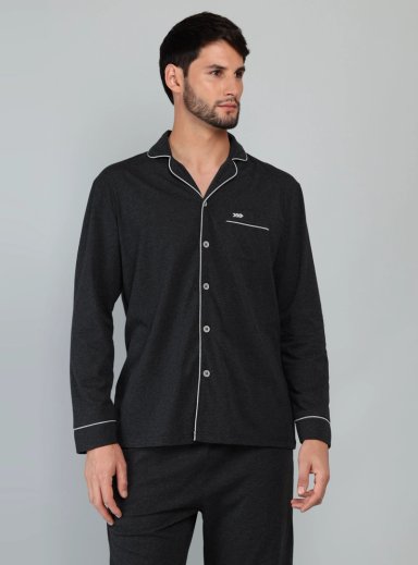 PIJAMA CLASICO REGULAR FIT GRIS ARROW - 3