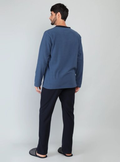 PIJAMA LARGO POLAR REGULAR FIT AZUL ARROW - 2