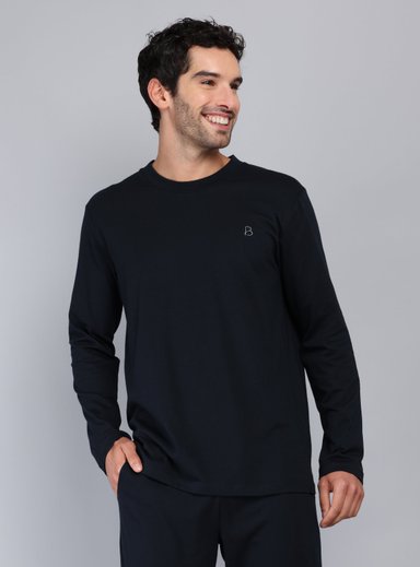 PIJAMA LARGO REGULAR FIT AZUL PIERO BUTTI - 3
