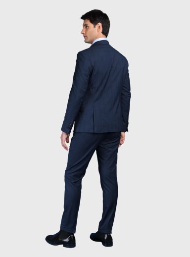 TRAJE A RAYAS SPANDEX SLIM FIT AZUL ARROW - 2
