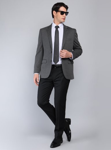 BLAZER SPANDEX TAILORED FIT GRIS VAN HEUSEN - 4