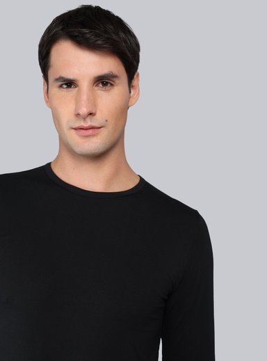 CAMISETA PRIMERA CAPA REGULAR FIT NEGRO ARROW - 3