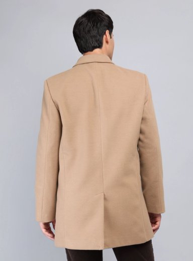 ABRIGO RECTO LISO REGULAR FIT BEIGE ARROW - 2