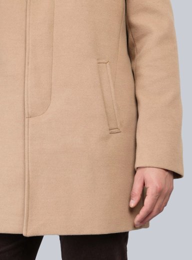 ABRIGO RECTO LISO REGULAR FIT BEIGE ARROW - 5