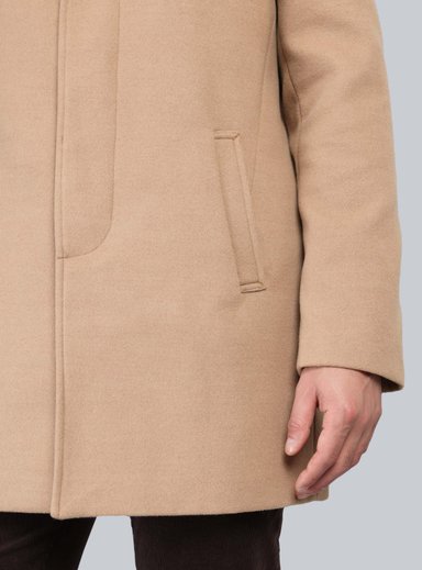 ABRIGO RECTO LISO REGULAR FIT BEIGE ARROW - 5